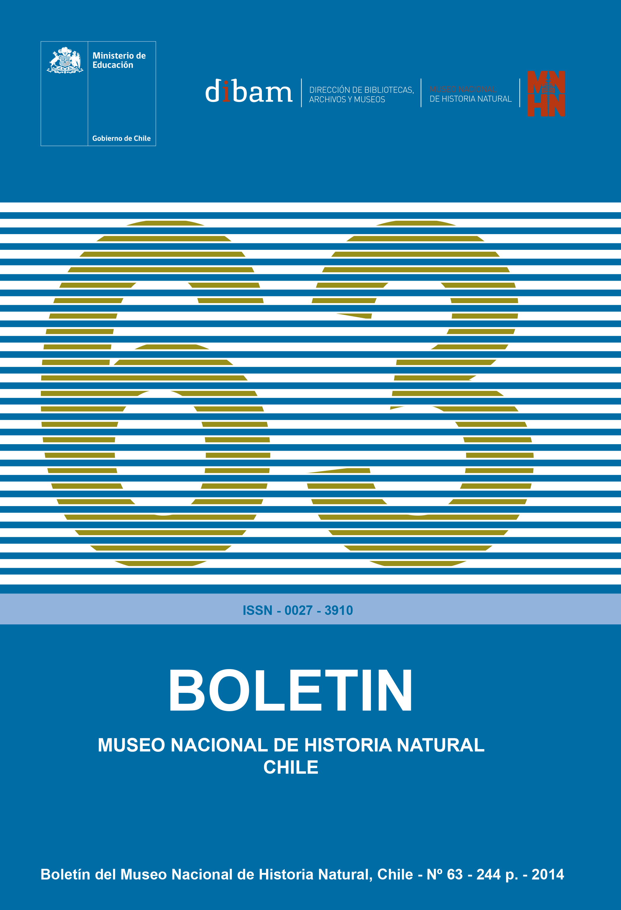 					Ver Vol. 63 (2014): Boletín Museo Nacional de Historia Natural
				