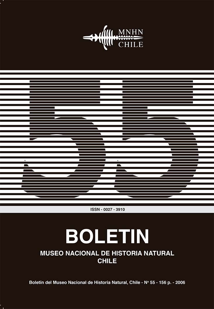 					Ver Vol. 55 (2006): Boletín Museo Nacional de Historia Natural
				
