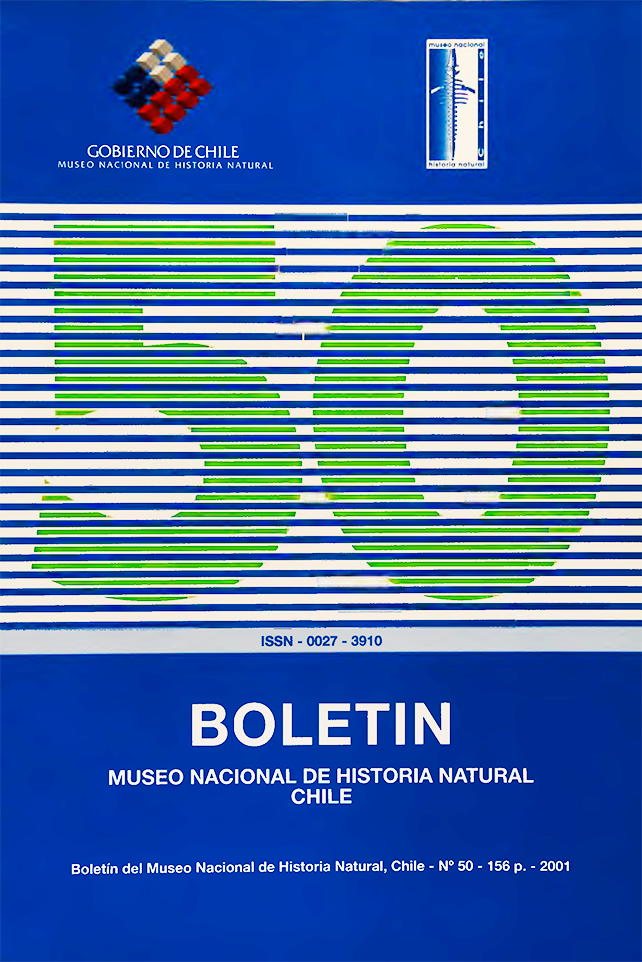					Ver Vol. 50 (2001): Boletín Museo Nacional de Historia Natural
				