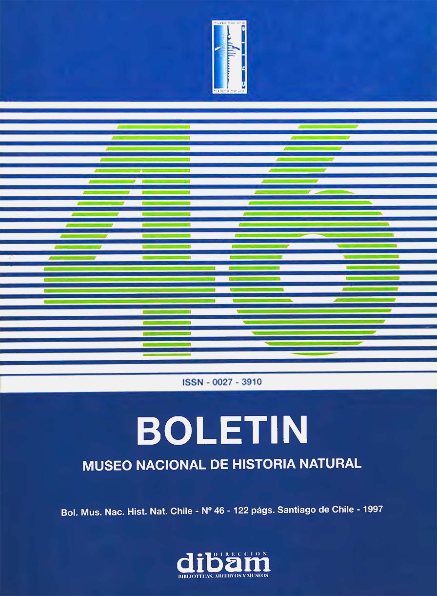 					Ver Vol. 46 (1997): Boletín Museo Nacional de Historia Natural
				