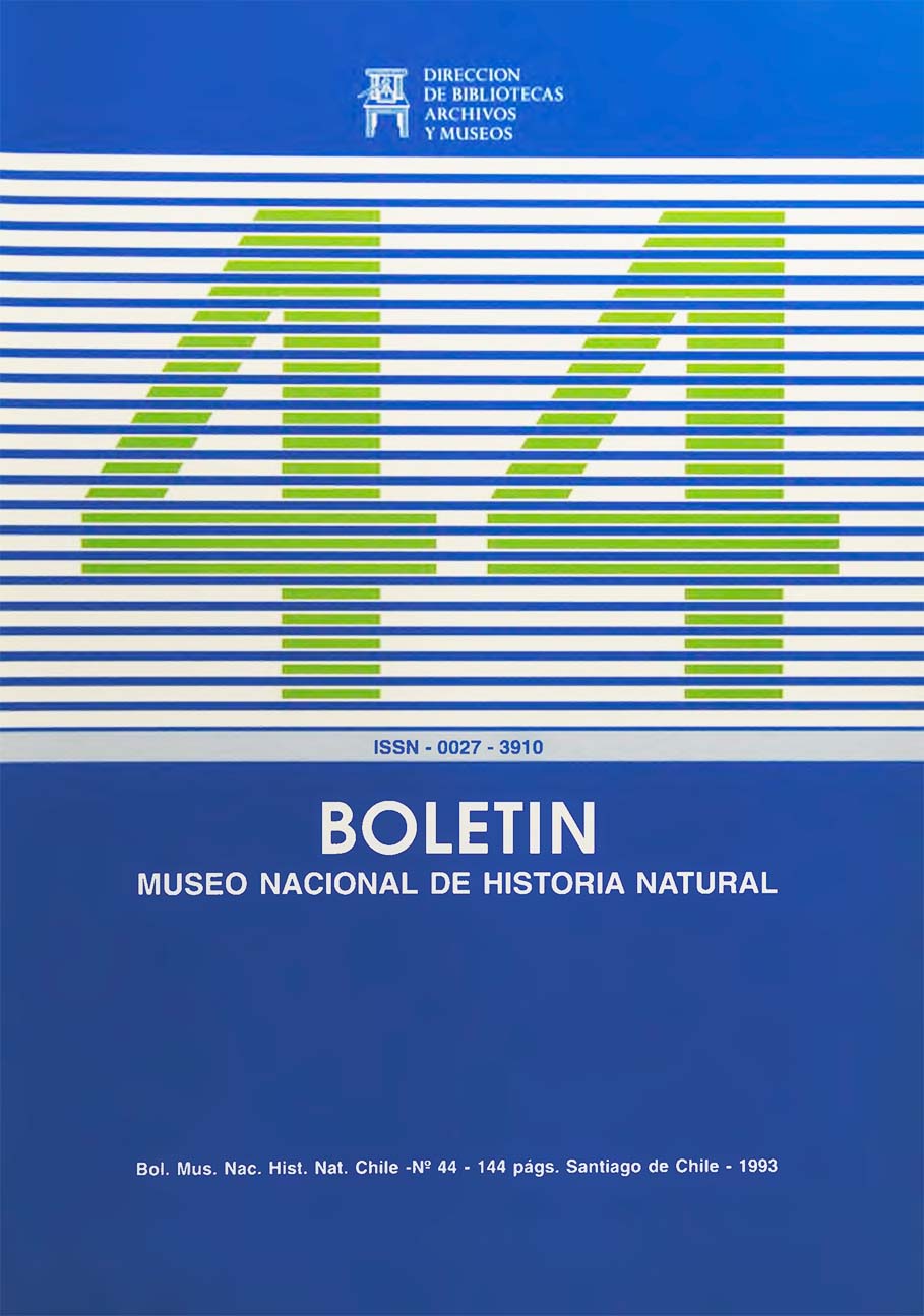 					Ver Vol. 44 (1993): Boletín Museo Nacional de Historia Natural
				
