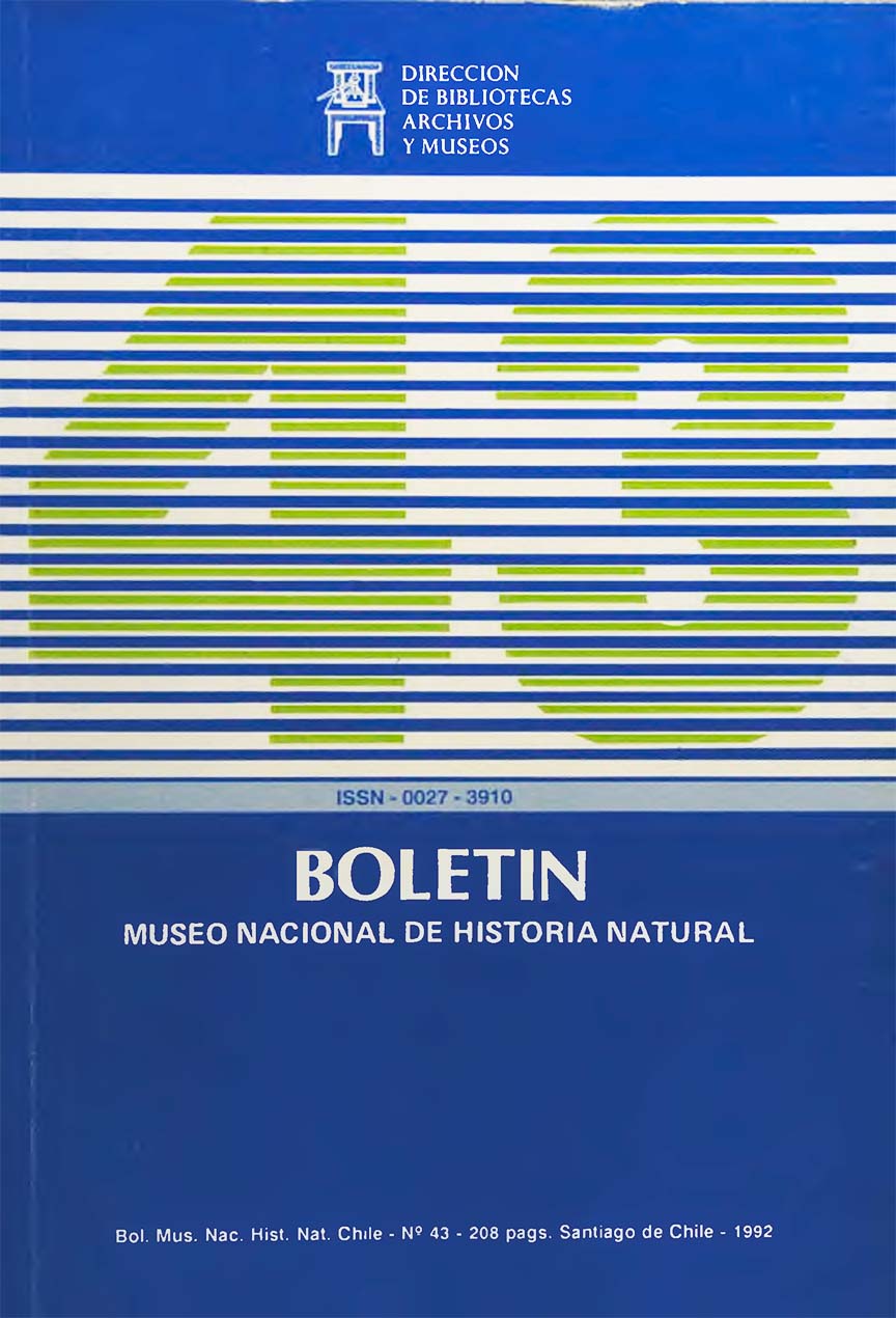 					Ver Vol. 43 (1992): Boletín Museo Nacional de Historia Natural
				
